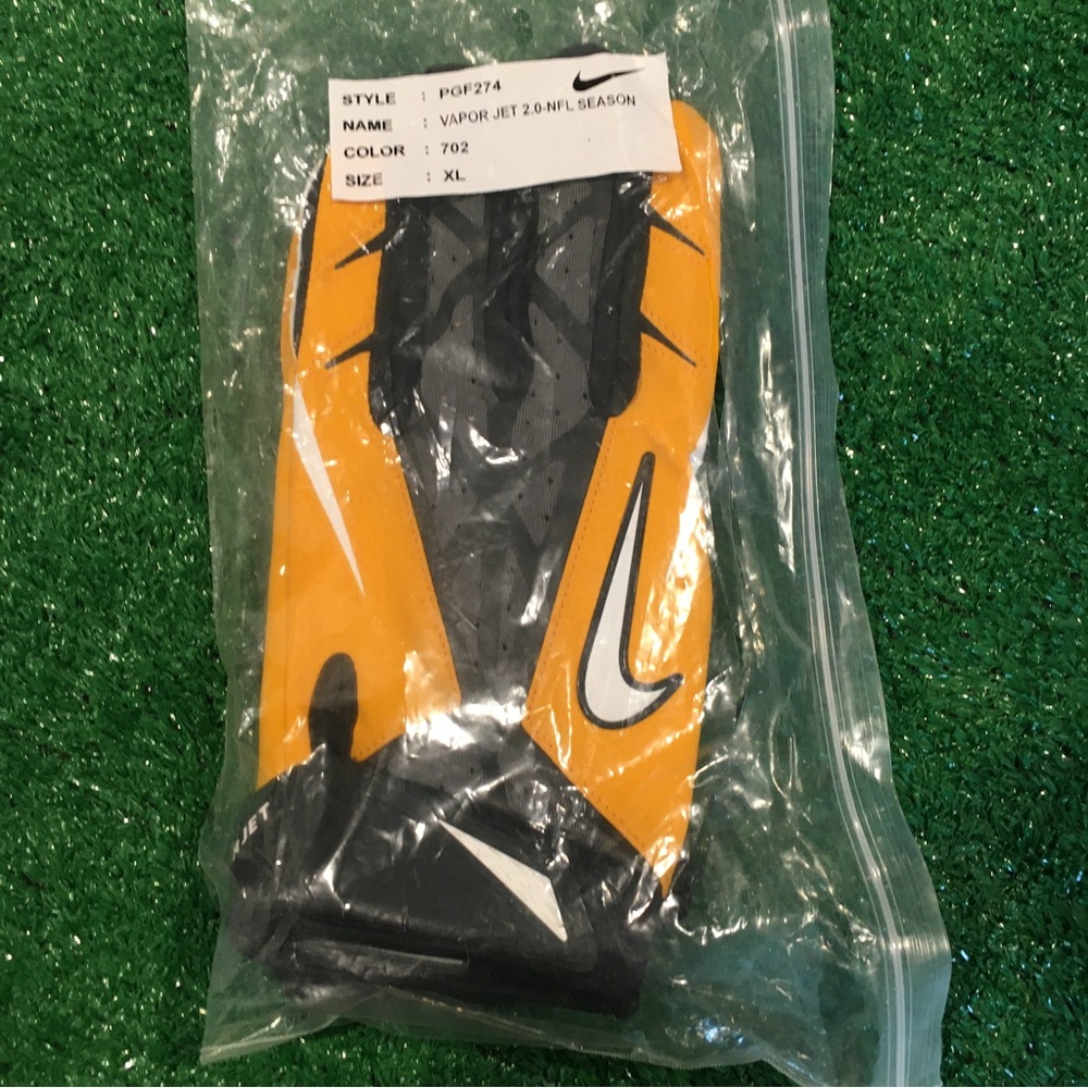 NEW NFL NIKE VAPOR JET 2.0 WR FOOTBALL GLOVES XL